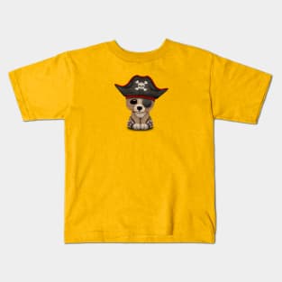 Cute Baby Brown Bear Cub Pirate Kids T-Shirt